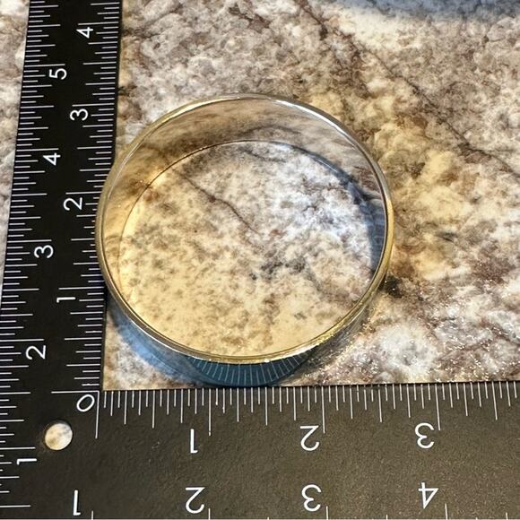 J. Crew - Chevron Enameled Gray Bangle - Picture 6 of 9